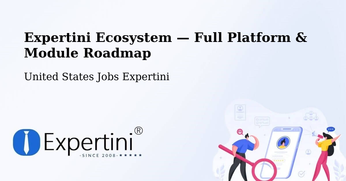 Expertini Ecosystem — Full Platform & Module Roadmap – Redding