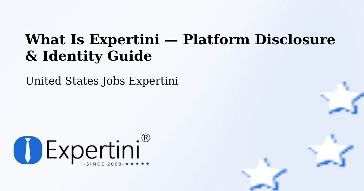 What Is Expertini — Platform Disclosure & Identity Guide – Redding